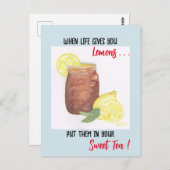 Sweet Tea Postkarte (Vorne/Hinten)