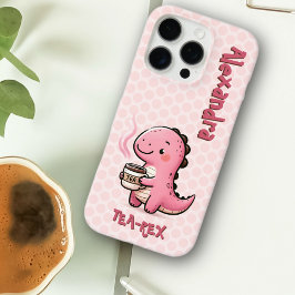 Sweet Tea-Rex Personalisiert Dinosaurier Animal Pu iPhone 16 Pro Hülle