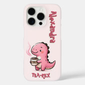 Sweet Tea-Rex Personalisiert Dinosaurier Animal Pu Case-Mate iPhone Hülle (Rückseite)
