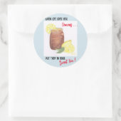 Sweet Tea Runder Aufkleber (Tasche)