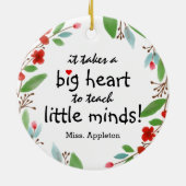 Sweet Teacher Appreption Gift Christmas Keramik Ornament (Hinten)