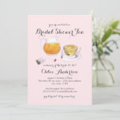 Sweet Teacup Brautparty Tee Party Einladung (Stehend Vorderseite)