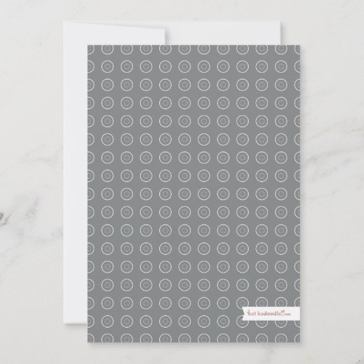 Sweet Teacup Pink Blumendusche Einladung (Rückseite)