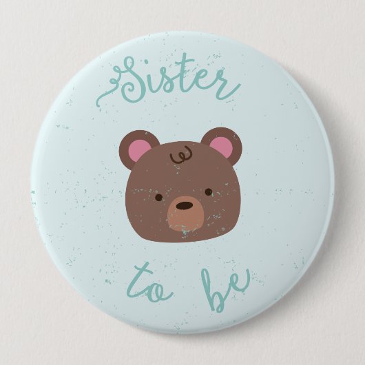 Sweet Teddy Baby Duschbox mit Knopf Button (Vorderseite)