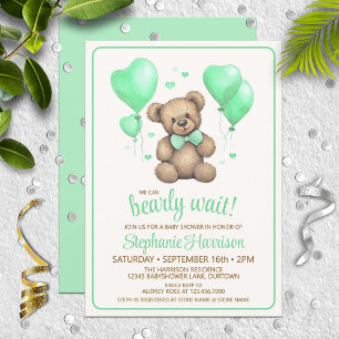 Sweet Teddy Bear Baby Dusche Einladung