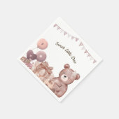 Sweet Teddy Bear Baby Shower Napkin Serviette (Ecke)