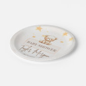 Sweet Teddy Bear Baby Shower Pappteller (Schrägansicht)