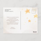 Sweet Teddy Bear Baby Shower Postkarte (Rückseite)