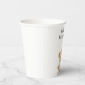 Sweet Teddy Bear Heart Balloon Babydusche Pappbecher (Rechts)