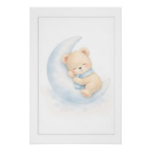 Sweet Teddy Bear Illustration – Premium Nursery Wa