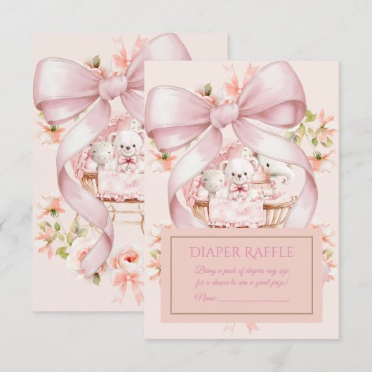 Sweet Teddy Bear Nursery Floral Insert (Vorne/Hinten)