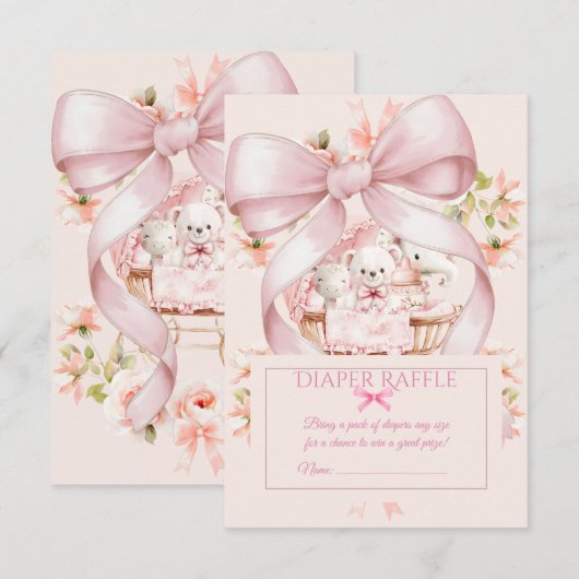 Sweet Teddy Bear Nursery Floral Insert (Vorne/Hinten)