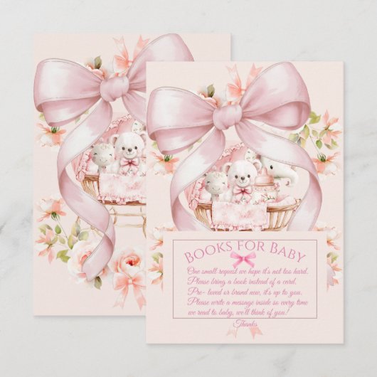 Sweet Teddy Bear Nursery Floral Insert (Vorne/Hinten)