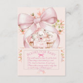 Sweet Teddy Bear Nursery Floral Insert (Vorderseite)