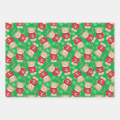 Sweet Teddy Bears 3 Koordinierung von Weihnachten Geschenkpapier Set (Vorderseite 3)