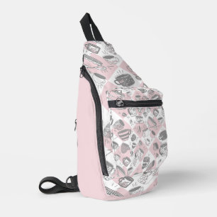 Sweet Tee Print Cut Nähtasche Crossbody Bag