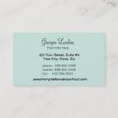 Sweet Temptations Bakery Boutique Visitenkarte (Rückseite)