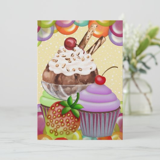 Sweet Temptations - SRF Einladung (Stehend Vorderseite)