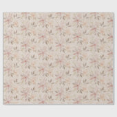 Sweet Terracotta Blush Wasserfarben Muster Geschenkpapier (Flach)