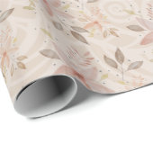 Sweet Terracotta Blush Wasserfarben Muster Geschenkpapier (Rolleneckpunkt)