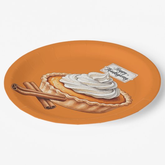 Sweet Thanks Thanksgiving Pappteller (Schrägansicht)