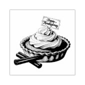 Sweet Thanks – Thanksgiving Pie with Whipped Cream Gummistempel (Prägung)