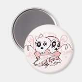 Sweet Thing Pastel Skull Magnet (Vorderseite/Rückseite)
