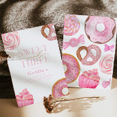 Sweet Three Birthday Party Einladungen
