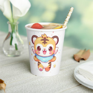 Sweet Tiger Baby Dusche Pappbecher