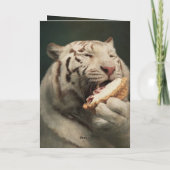 Sweet Tiger Delight – Greeting Card Karte (Rückseite)