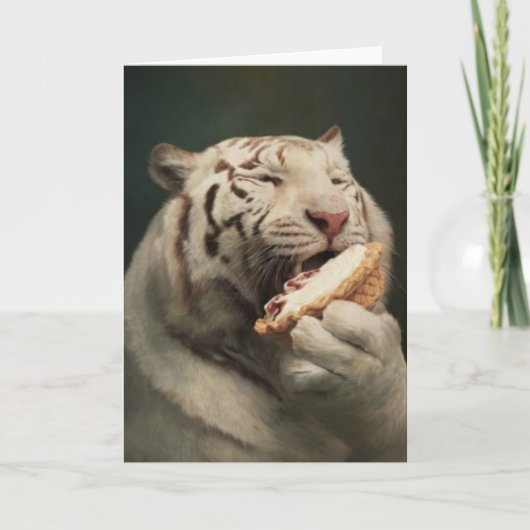 Sweet Tiger Delight – Greeting Card Karte (Vorderseite)