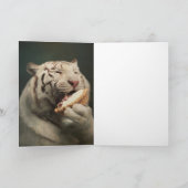 Sweet Tiger Delight – Greeting Card Karte (Innenseite)