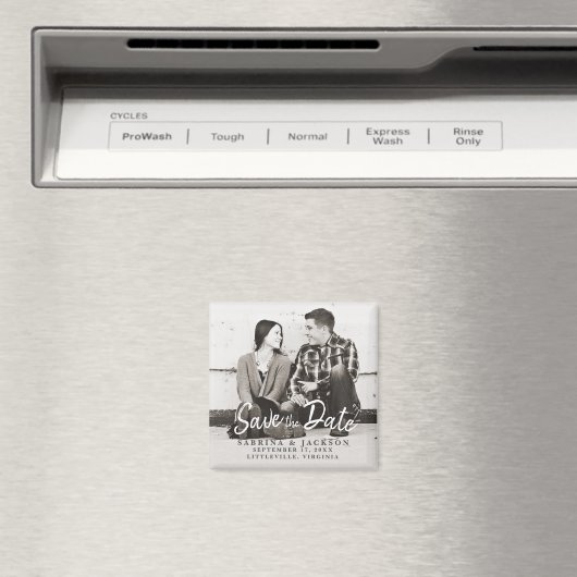 Sweet Time Foto - Save the Date Magnet (In Situ (Geschirrspüler))