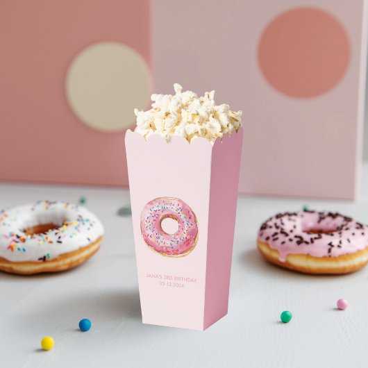 Sweet Time Pastel Pink Donut Geburtstag Geschenkschachtel