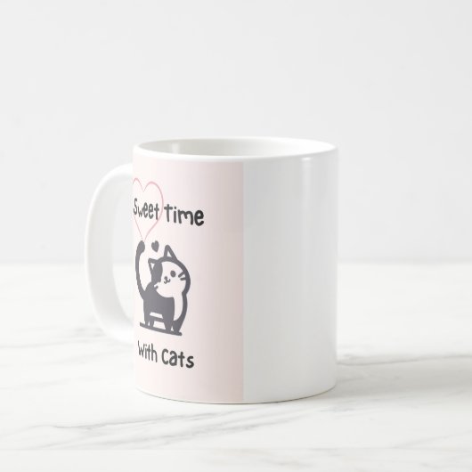 Sweet Time With Cats Kaffeetasse (Vorderseite Links)