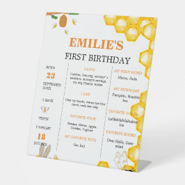 Sweet to Be One Baby 1. Geburtstag Meilenstein Zei Sockelschild