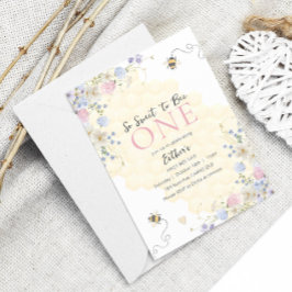 Sweet to bebe one Honey Girls zum ersten Geburtsta Einladung