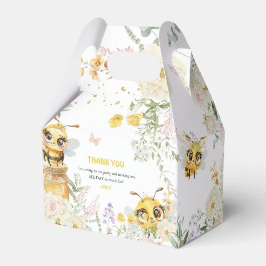 Sweet to Bee' Birthday Danke Geschenkschachtel (Vorderseite)