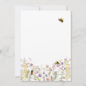 Sweet to Bee One Cute Honey Girl First Birthday Einladung (Rückseite)