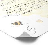 Sweet to bee one first Birthday Time Kapsel Poster (Ecke)