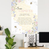 Sweet to bee one first Birthday Time Kapsel Poster (Heimbüro)