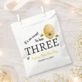 Sweet To Bee Three Third Birthday Bees Honeycomb Geschenktütchen (Ausgeschnitten)