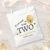 Sweet To Bee Two Second Birthday Bees Honeycomb Geschenktütchen (Ausgeschnitten)