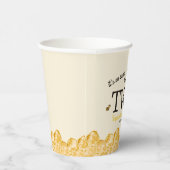 Sweet To Bee Two Second Birthday Bees Honeycomb Pappbecher (Rechts)