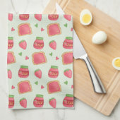 Sweet Toast und Strawberry Jam Geschirrtuch (Viertel Falte)