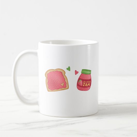 Sweet Toast und Strawberry Jam Kaffeetasse (Links)