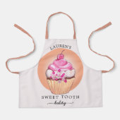 Sweet Tooth Cupcake Niedlich Bäckerei Koch Schürze (Vorderseite)
