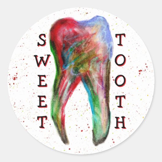 Sweet Tooth Dental Sticker (Vorderseite)