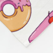 Sweet Tooth Dessert Muster Fleecedecke (Ecke)