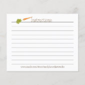 Sweet Tooth Fairy - Dessert Recipe Card (Rückseite)